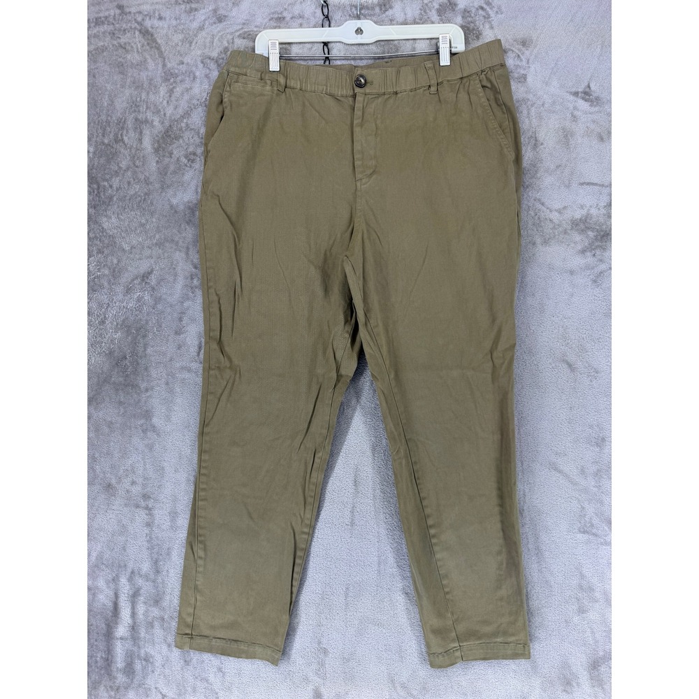 Cove Pants Mens 38 Chino Olive Green Stretch Twill EUC